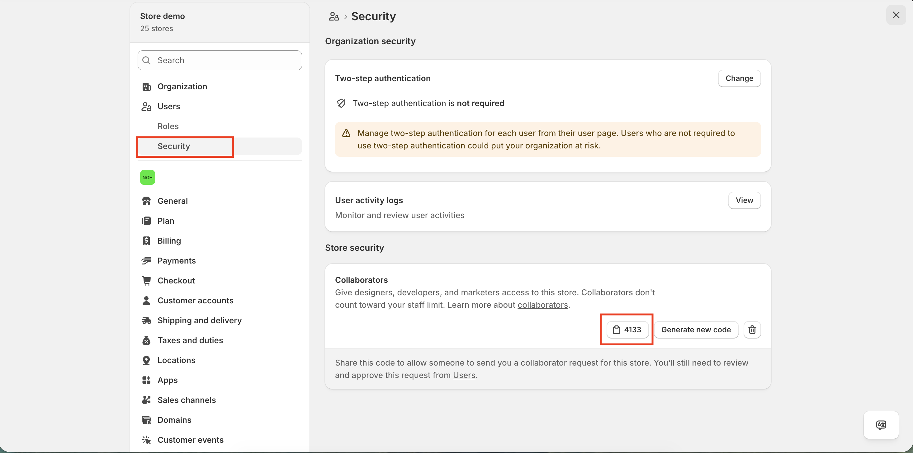 Shopify Collaborator Code